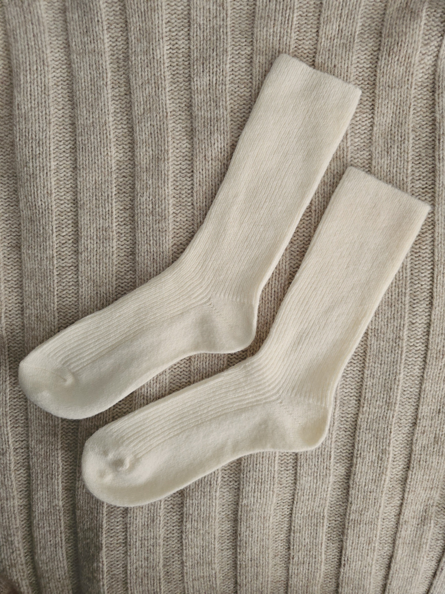 Skarpety wąski prążek 88% wełna merino