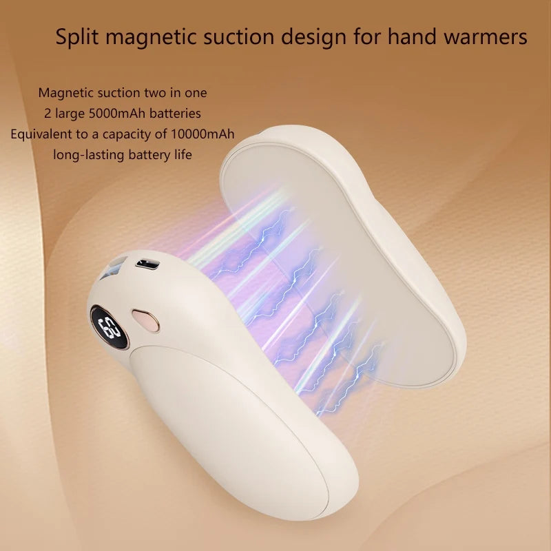 👉 CozyVibe™ – Magnetyczny Ogrzewacz do Rąk 2w1 z Powerbankiem