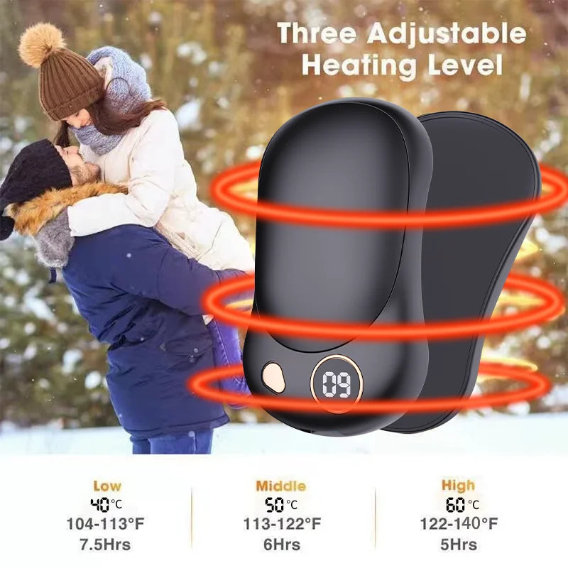 👉 CozyVibe™ – Magnetyczny Ogrzewacz do Rąk 2w1 z Powerbankiem